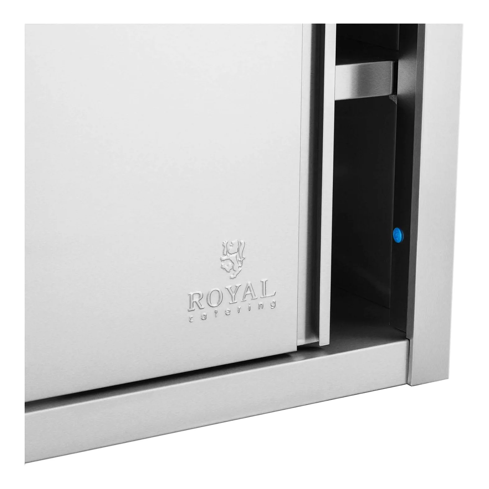 Royal Catering Pensile In Acciaio Inox Con Ante Scorrevoli Da Cucina RCSSWC-100X45-S (100 x 45 x 60 cm, 600 kg)