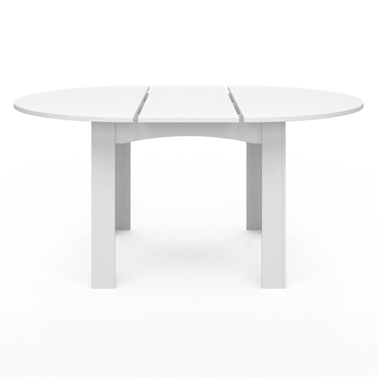 IDMarket - DONA mesa de comedor redonda extensible 4-8 personas blanco 110-150 cm