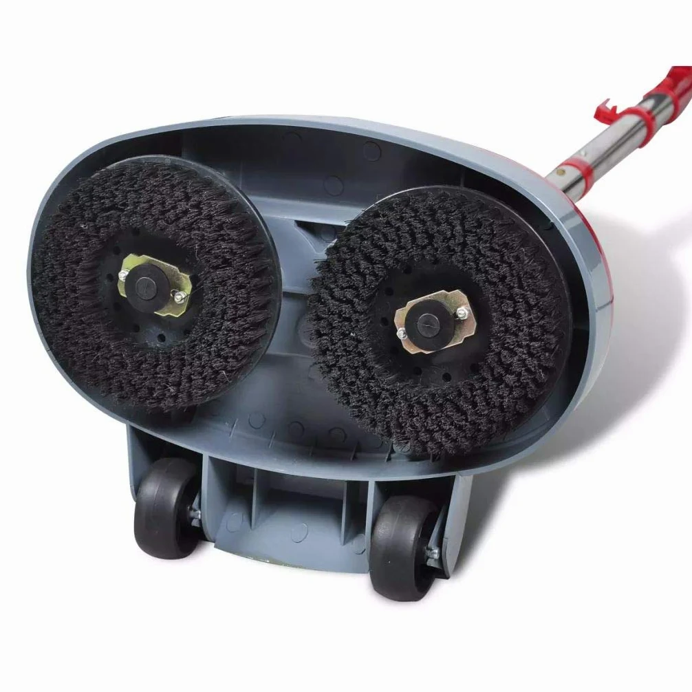 Tidyard Lucidatrice 5 in 1, Teste controrotative 400 RPM, Potente mop per pavimenti duri e legno, Rosso, ABS e acciaio inossidabile, 180 W, 230 V, 50 Hz