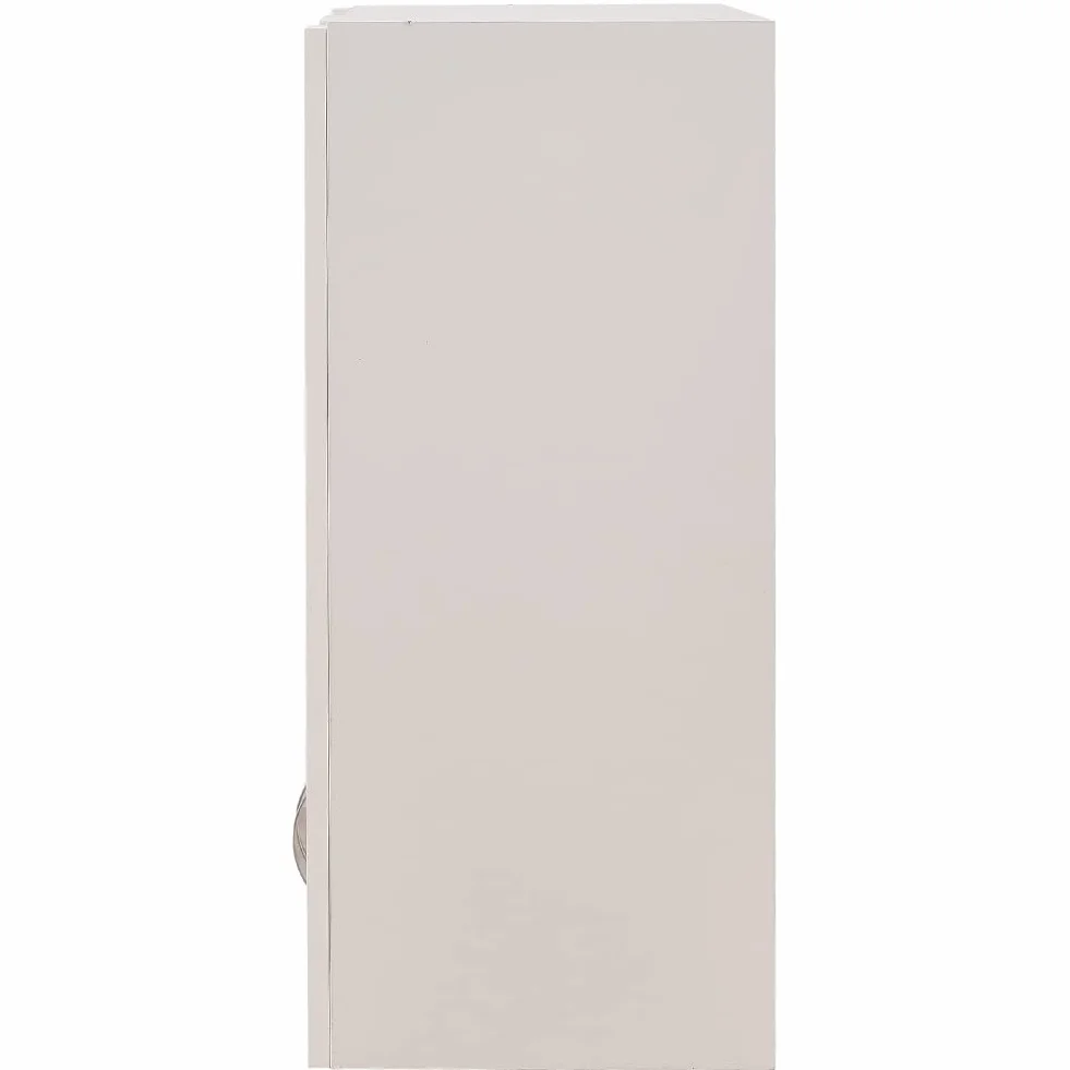 Shally Dogan Credenza, Pensile da Cucina con Vetro, Armadio Sospeso da Parete Vetrato in Legno Due Ante 1 Ripiano 2 Scomparti, Armadietto Spazioso Resistente, Dim. 80 x 32 x 72H cm (Bianco)