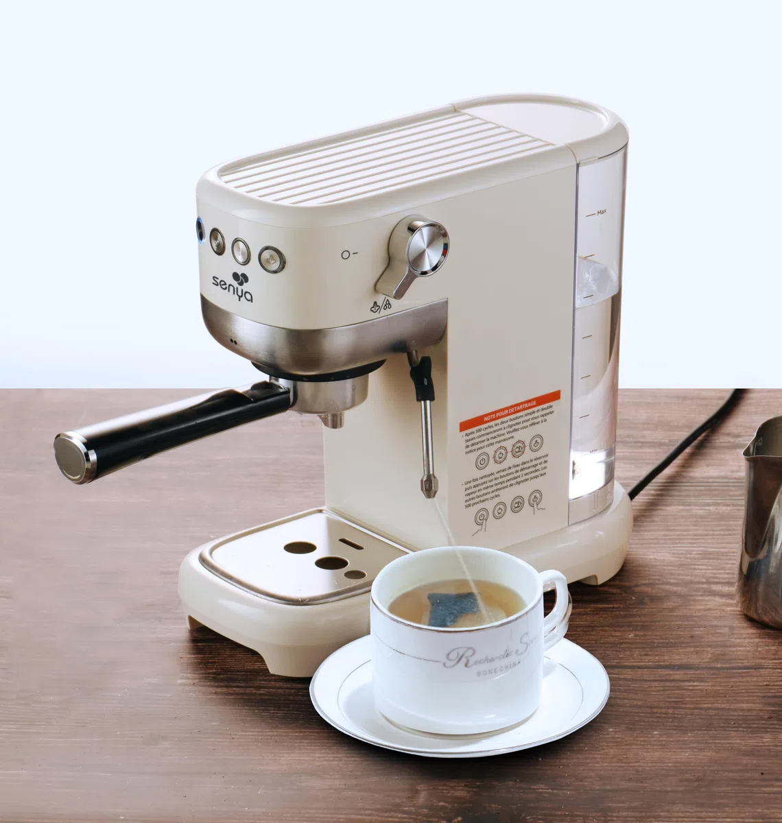 Senya Macchina da caffè Tasty Coffee Crema 20 Bar, Caffettiera Espresso e Cappuccino 1300W, Thermoblock, Montalatte, Spegnimento automatico, SYBF-CM006C