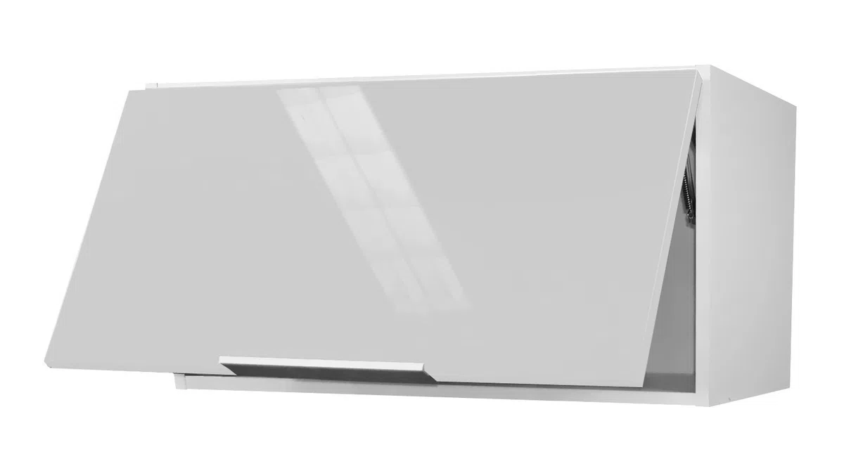 BERLIOZ CREATIONS Mobile alto da cucina sopra cappa, Altro, bianco brillante, 80 x 34 x 35 cm (Confezione da 2)