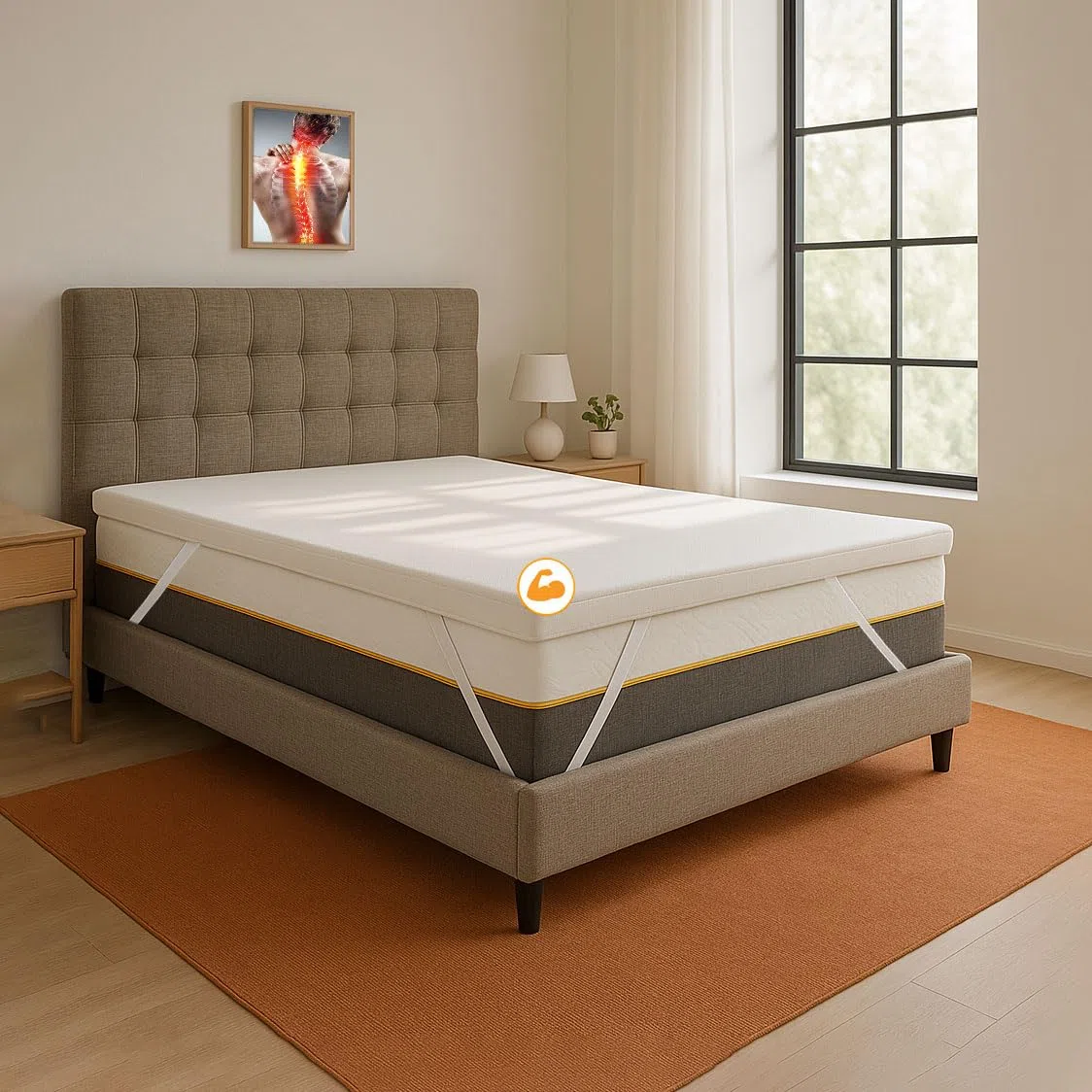 Comfy Line - Topper rigido Singolo 90x200 per Materasso in Poliuretano Espanso 5,5 cm - Correttore per materassi morbidi, Certificato - Made in Italy