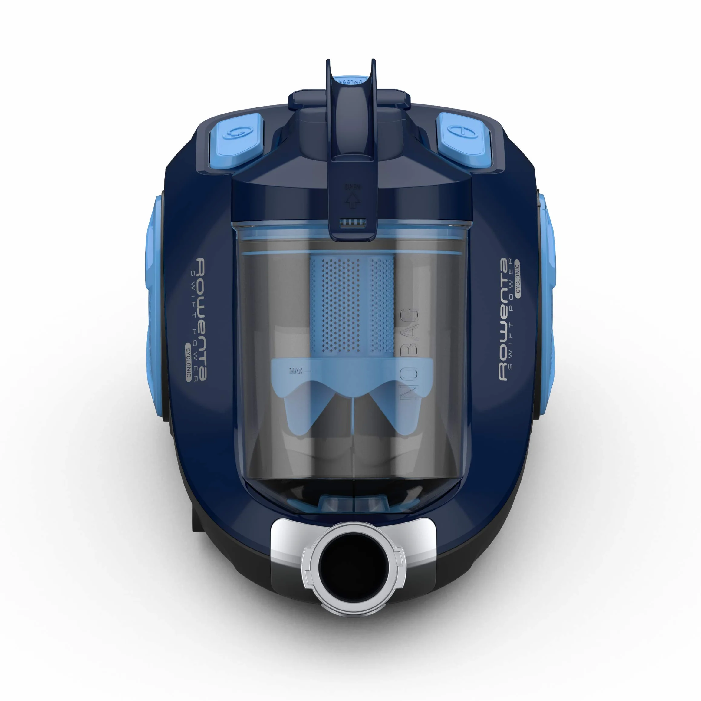 Rowenta Swift Power Cyclonic Aspirapolvere Potente Senza Sacco, 1.2 L, 750 W, 5 Accessori Inclusi, 77 dB(A) Silenzioso, Tecnologia Ciclonica, Aspirapolvere a Traino Compatto,Filtro efficiente, RO2981