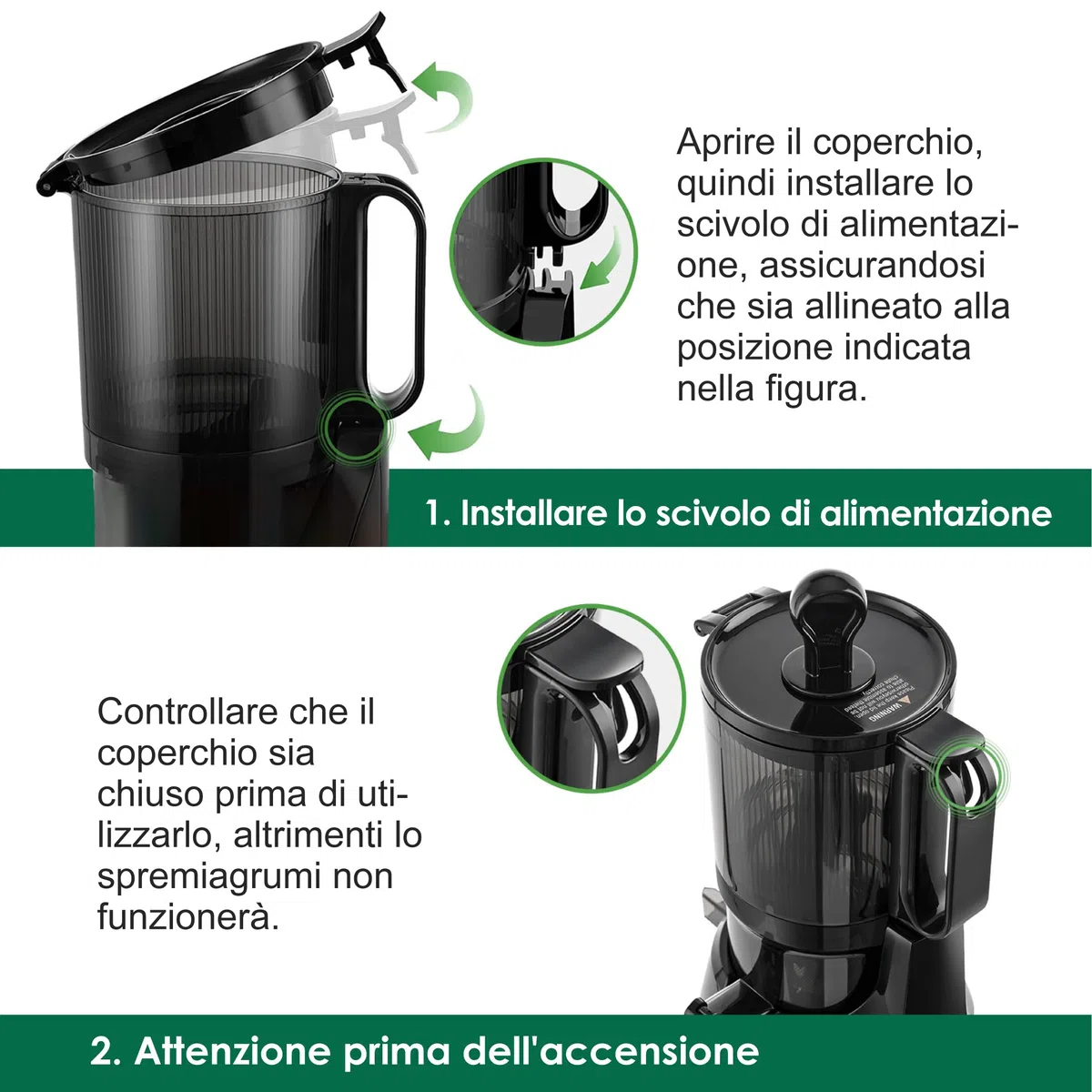 Estrattore Frutta e Verdura,Fretta Estrattore di succo con apertura di 135mm,Capacità 1,8L Adatta a Frutta e Verdure,Facile pulito,Senza BPA