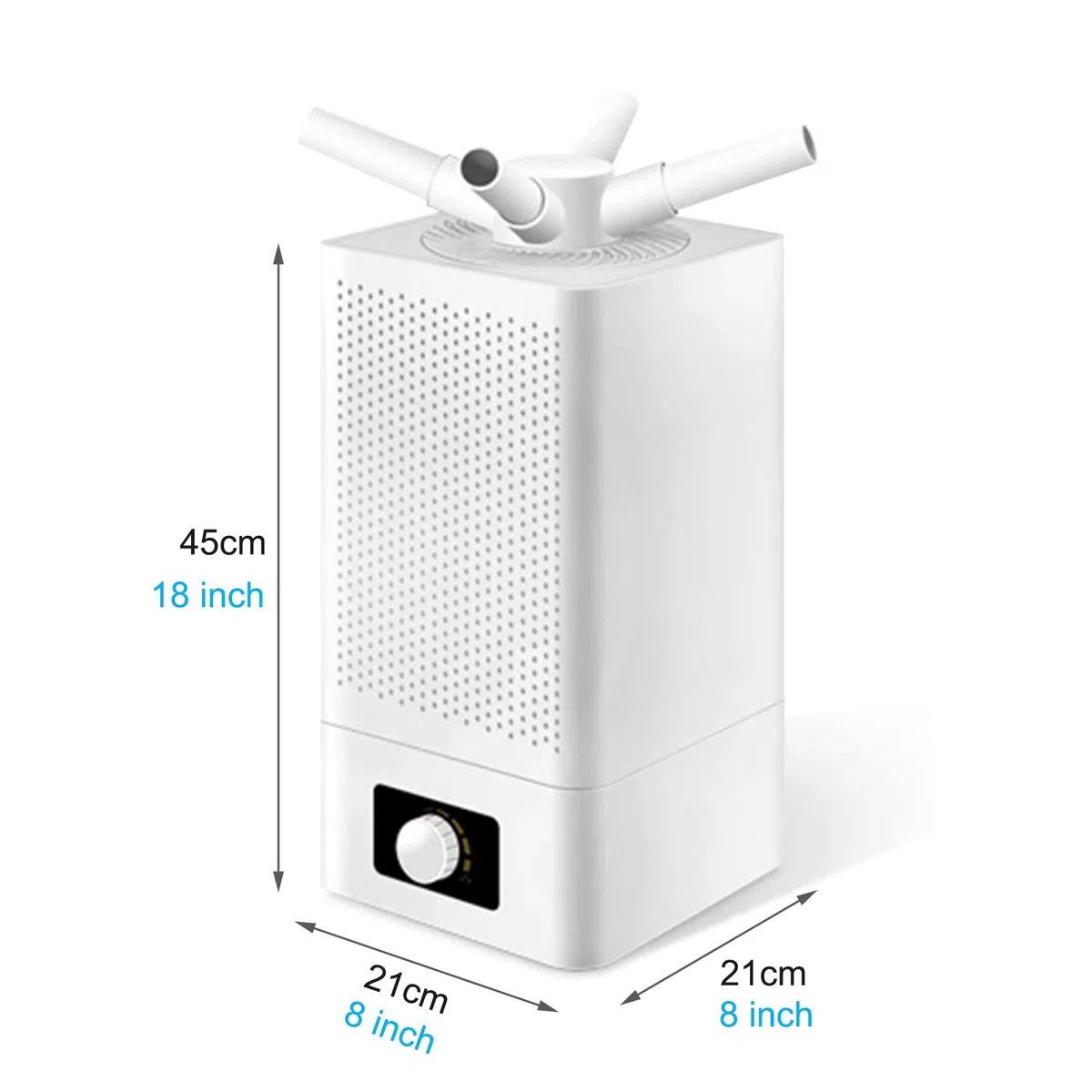 Umidificatore ad ultrasuoni industriale, umidificazione dual-core Umidificazione a risparmio energetico Basso consumo 11L Commerciale a pavimento