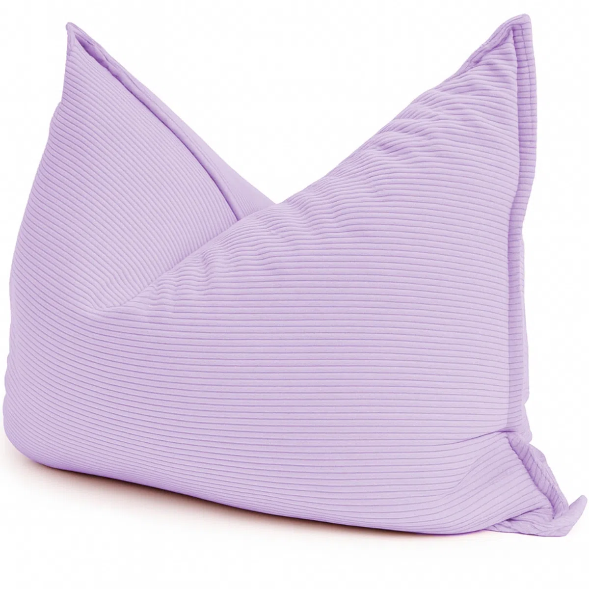bananair - Pouf Poltrona a Sacco - Imbottitura in Schiuma, Molto Confortevole - Tessuto Morbido, Velluto a Coste - Fodera Lavabile - Pouf Divano Gigante (180 x 140 cm, Viola di Parma)