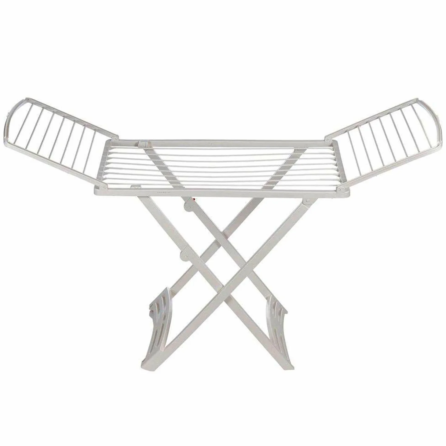 Gimi Zaffiro Stendibiancheria da Pavimento, Stendino a Cavalletto, da Esterno, con Ruote, Richiudibile, Spazio di Stenditura 20 m, in Resina 100%, 182 x 55 x 88 cm