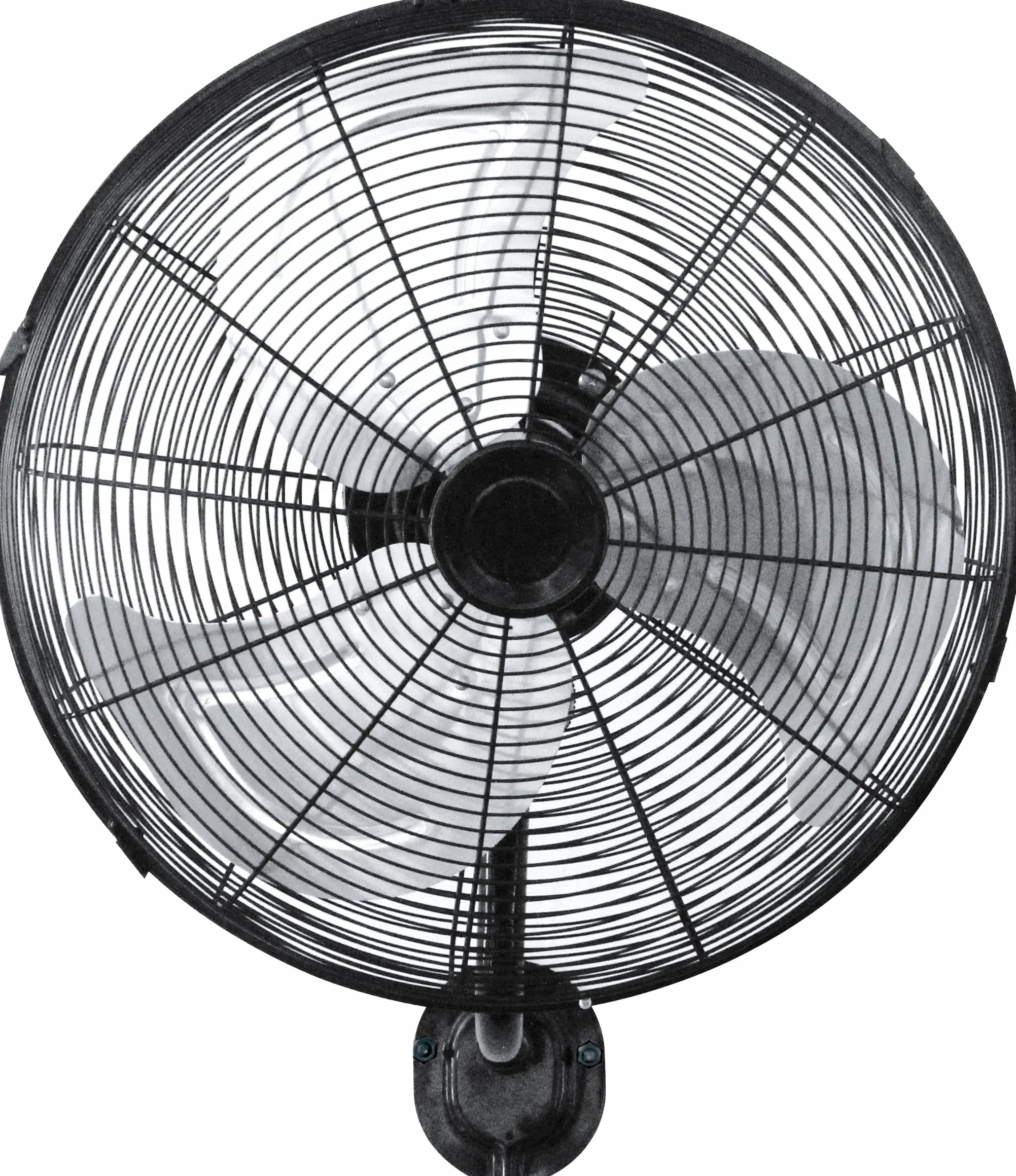 Ventilatore da parete Reef 120w Nero/argento 50d 3 velocità regolabile e oscillante