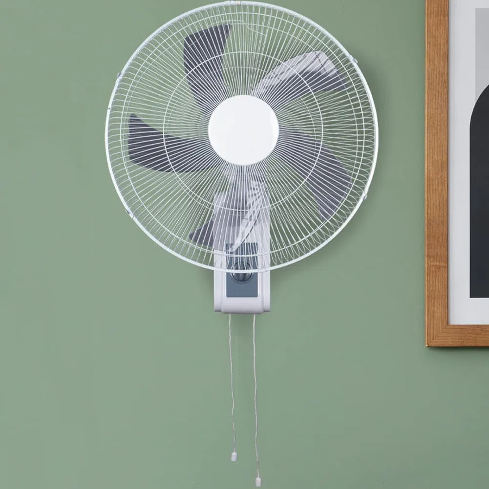 BAKAJI Ventilatore da Parete Potenza 45 Watt, Diametro 41 cm, 3 Velocità Selezionabili, Inclinazione Regolabile, Montaggio a Muro Stabile e Resistente, Ultra Silenzioso, Tensione 220 Volt - 50 Hz