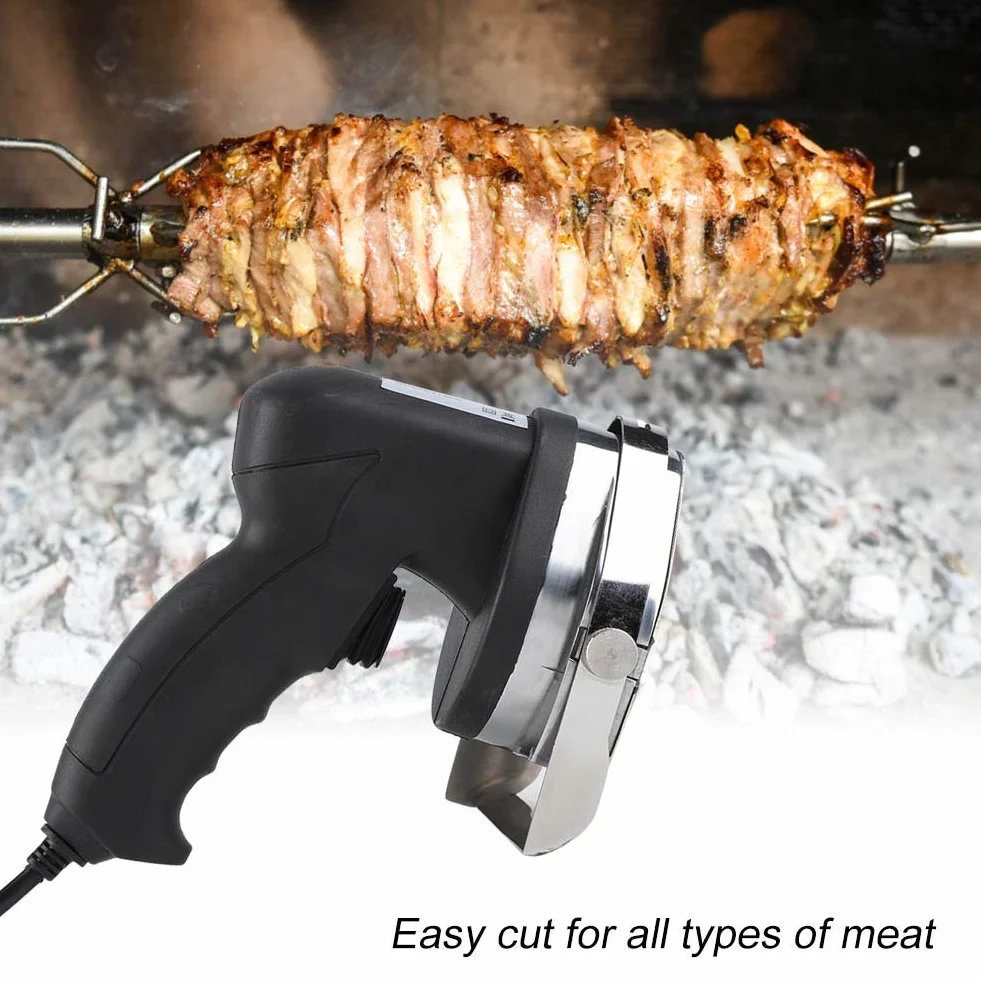 Coltello Elettrico per Kebab 80W 220V, per Carne, Lama Acciaio