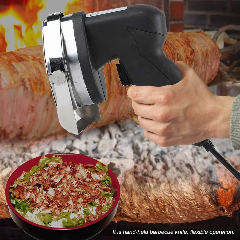 Coltello Elettrico per Kebab 80W 220V, per Carne, Lama Acciaio