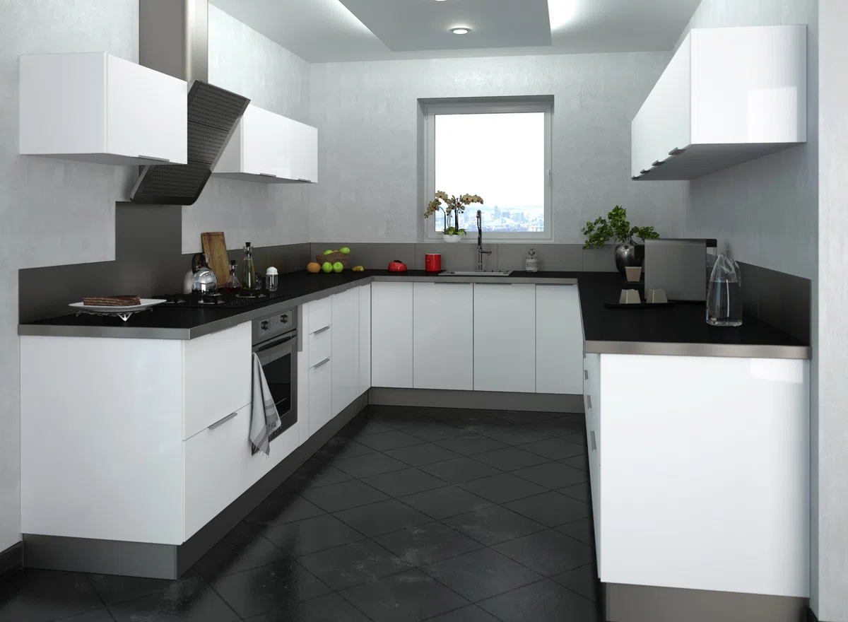 BERLIOZ CREATIONS Mobile alto da cucina sopra cappa, Altro, bianco brillante, 80 x 34 x 35 cm (Confezione da 2)