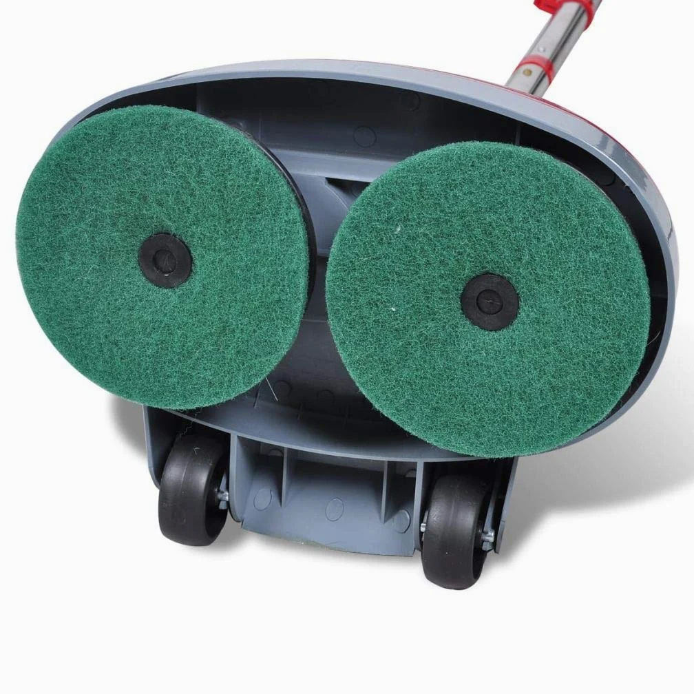 Tidyard Lucidatrice 5 in 1, Teste controrotative 400 RPM, Potente mop per pavimenti duri e legno, Rosso, ABS e acciaio inossidabile, 180 W, 230 V, 50 Hz