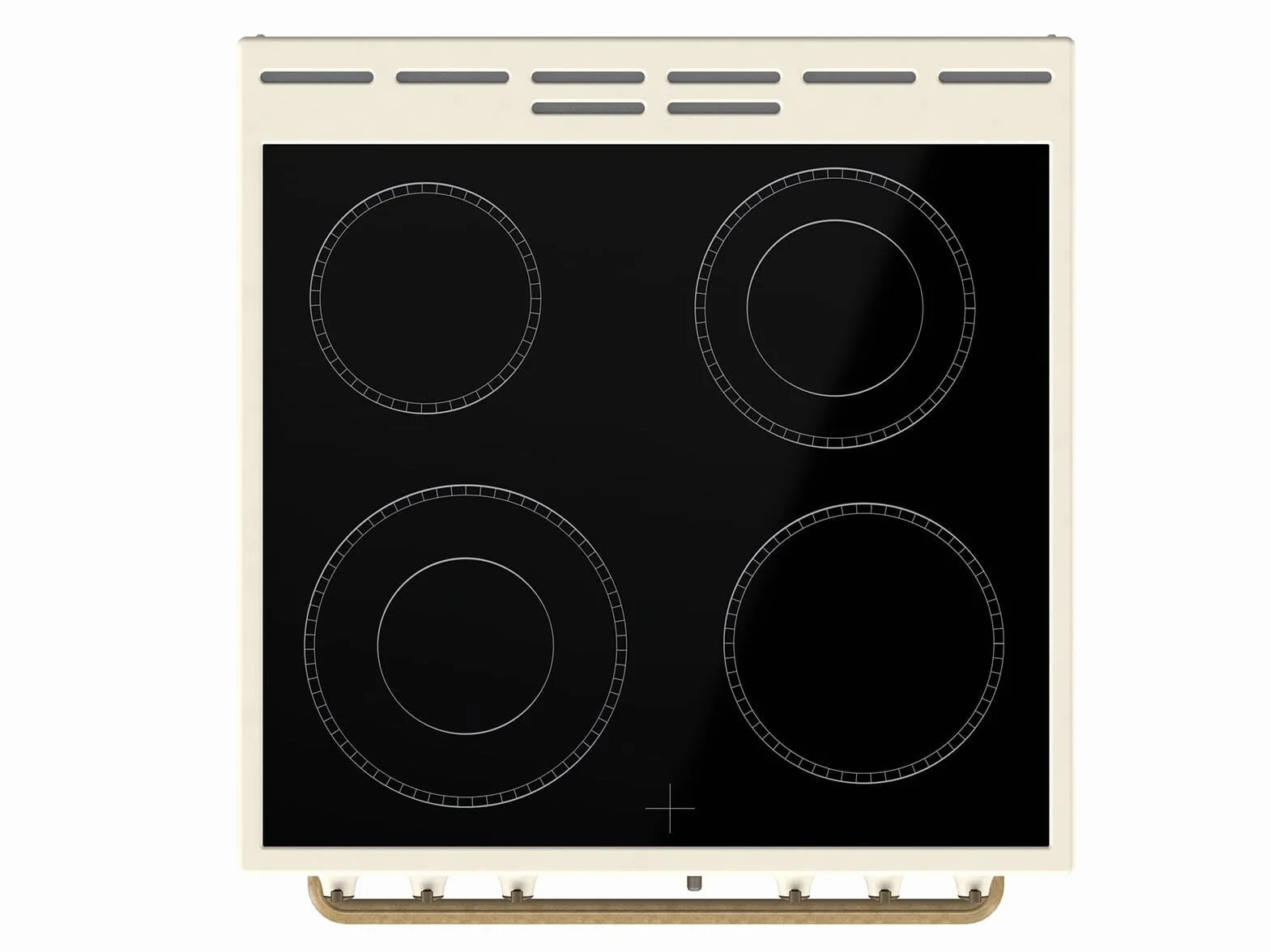 Gorenje Classico GECS 6 B70CLI - Stufa elettrica con piano cottura in vetroceramica, design retrò, 60 cm, 71 litri, chiusura delicata, riscaldamento rapido, AirFry/ExtraSteam/Pizza Mode/AquaClean