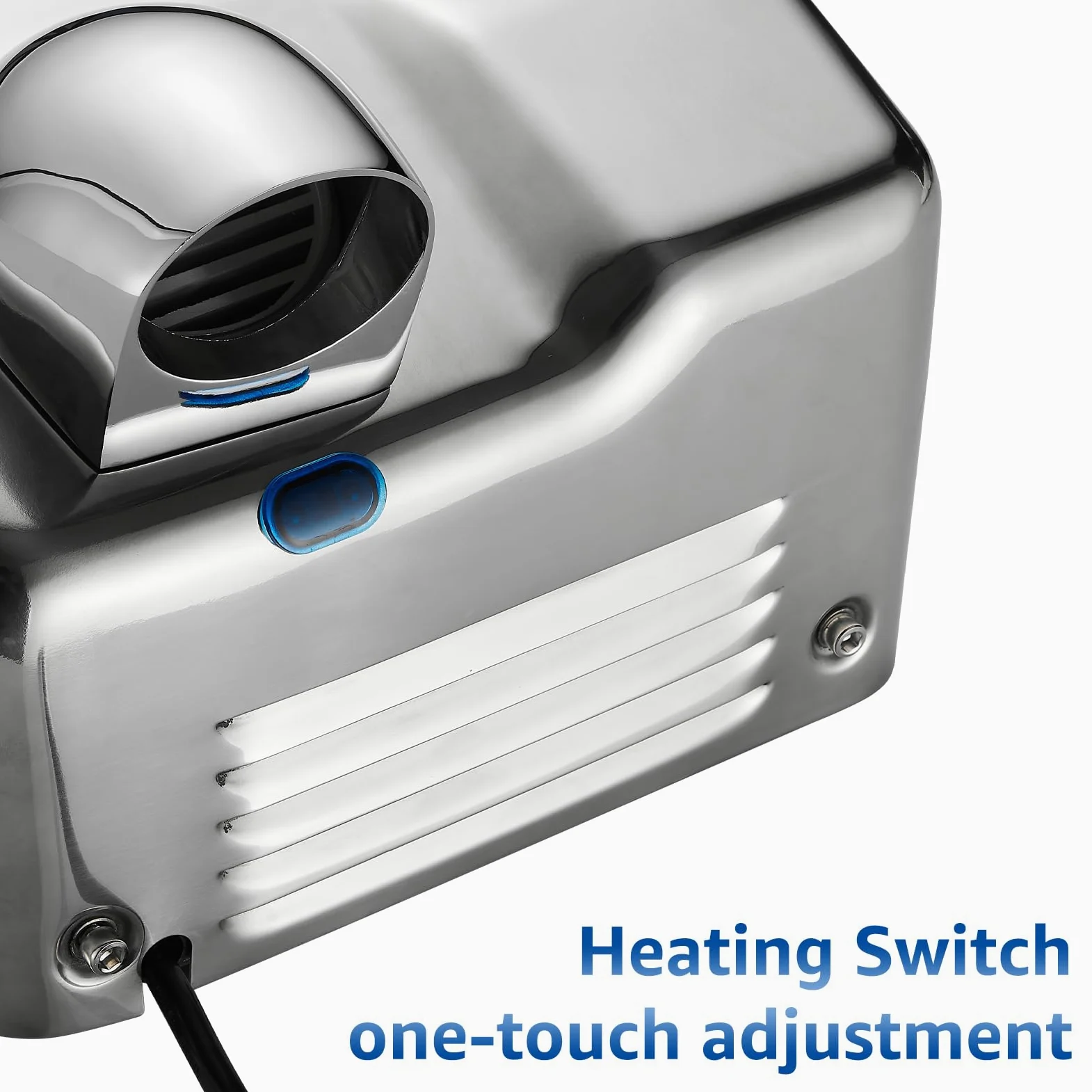 modunful Seche Main Electrique, Asciugamani Elettrico Professionale, 2300W Asciugamano Acciaio Inox Commerciali, Asciugamani Automatico per Bagno Cucina, 220-240V