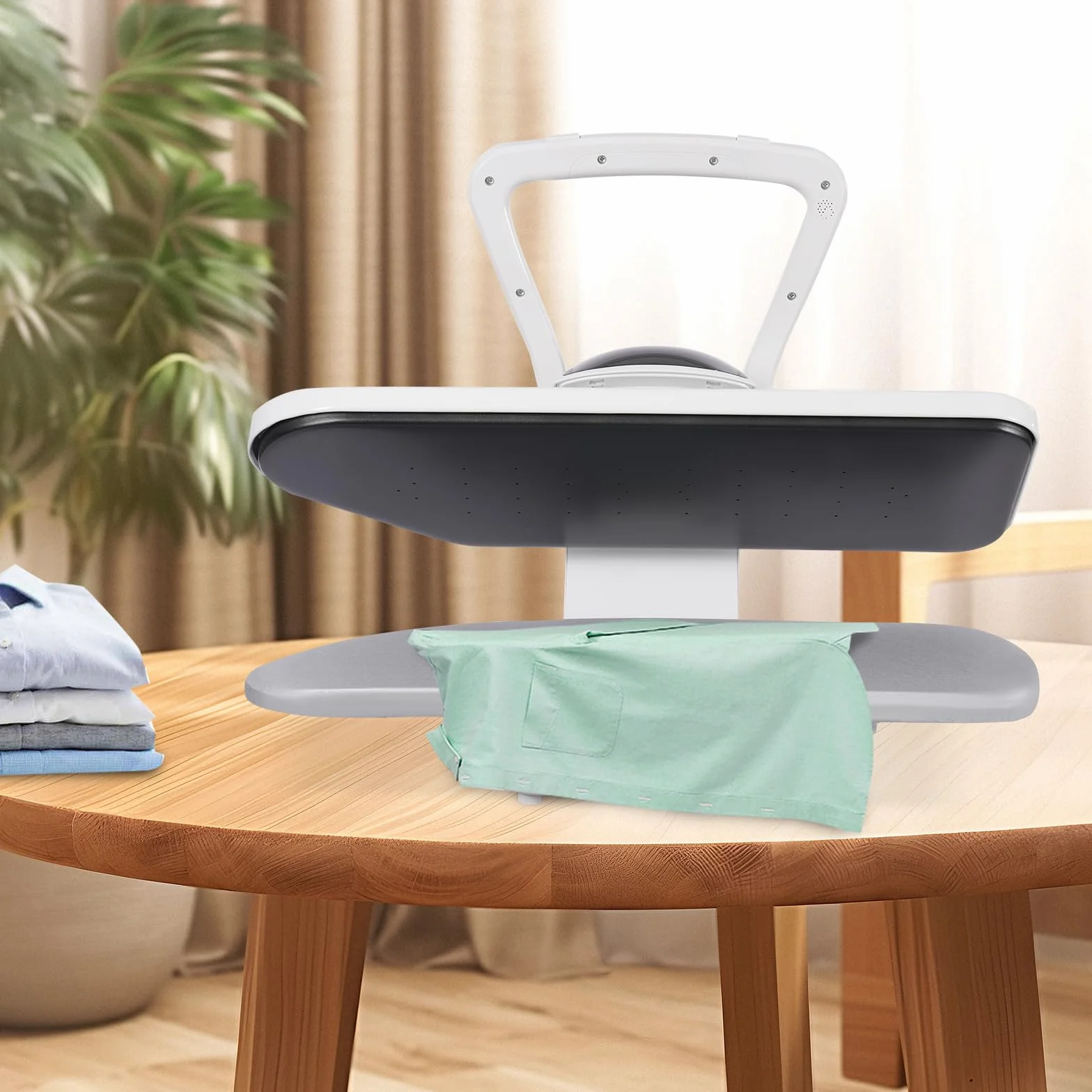 Pressa a Vapore Intelligente 2200W Ferro da Stiro con Touch Screen 5 Programmi e 1L Serbatoio Potente Vapore 0.26 lbs/min, Steam Press per Stirare Vestiti, Biancheria da Letto e Tessuti