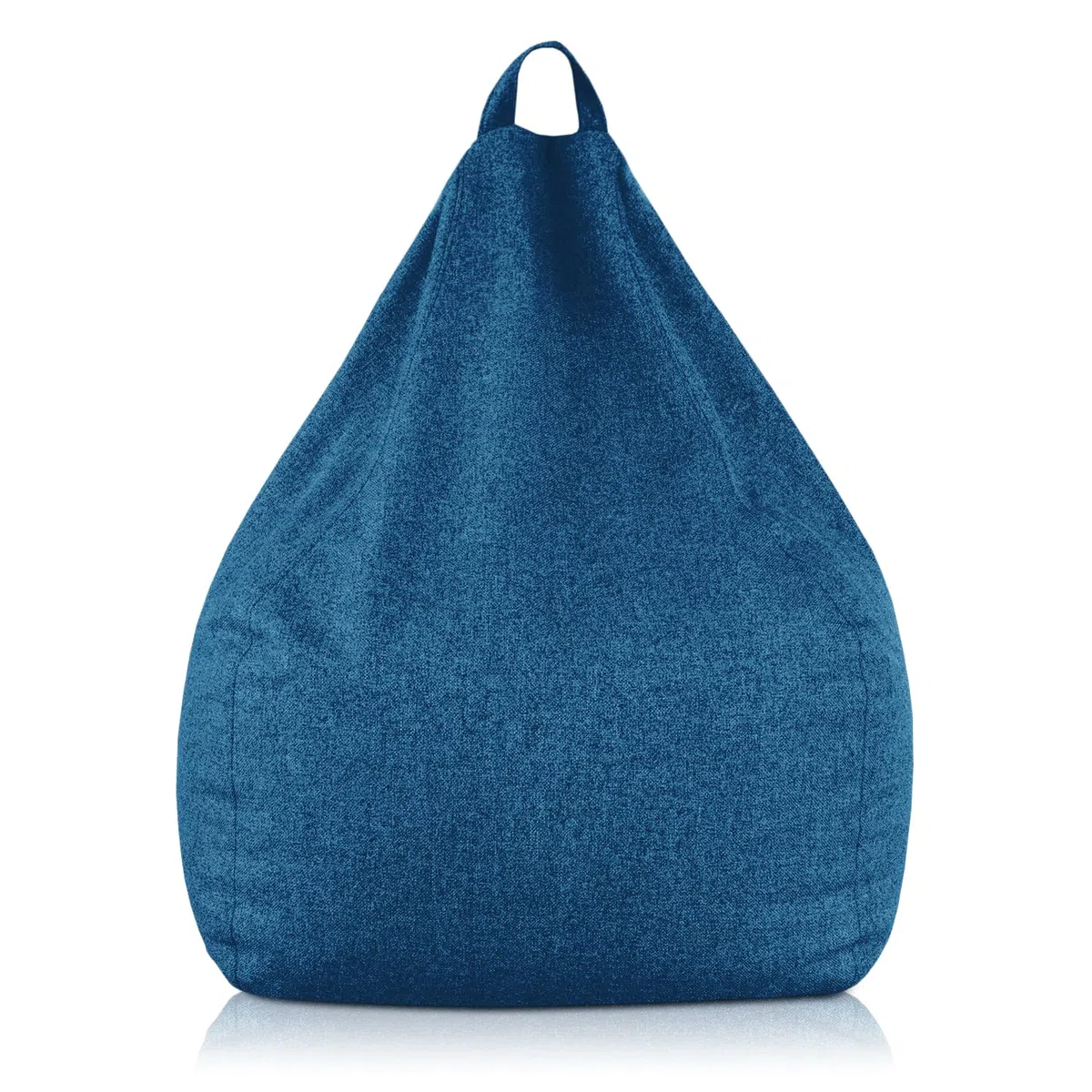 Deshome Pouf sacco medio da esterno e interno - Pouf Poltrona sfoderabile idrorepellente, Puff Bean Bag Chair design moderno per giardino soggiorno camera da letto Light Pouf Blu