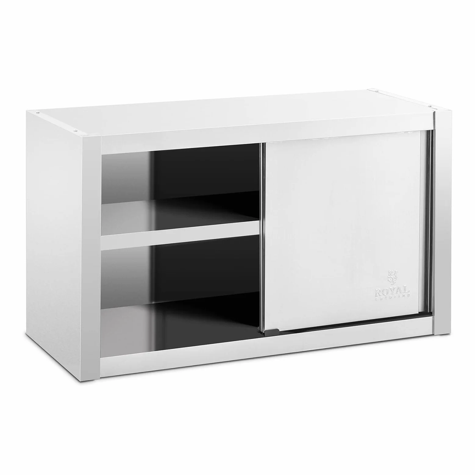 Royal Catering Pensile In Acciaio Inox Con Ante Scorrevoli Da Cucina RCSSWC-100X45-S (100 x 45 x 60 cm, 600 kg)