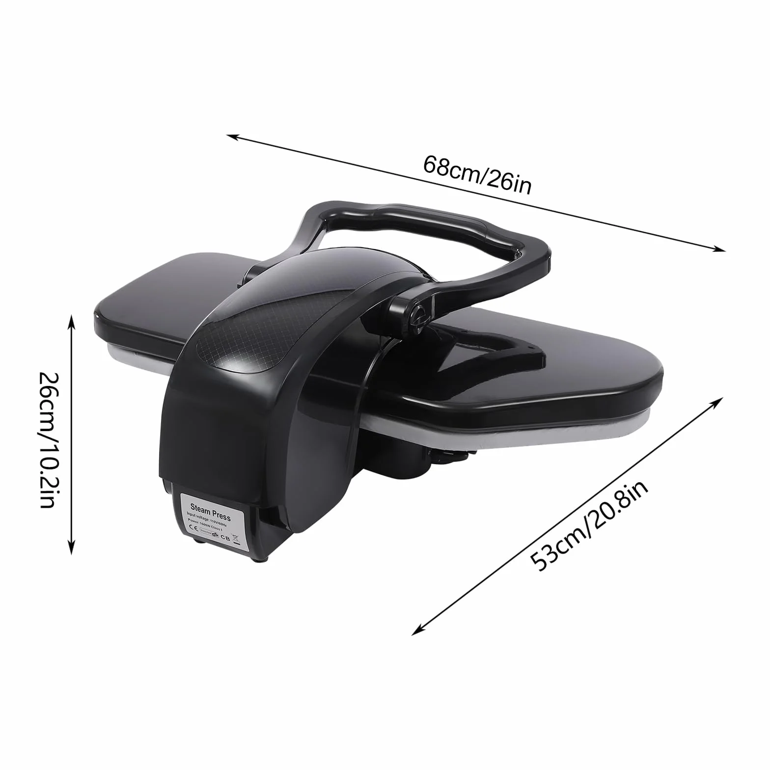 Macchina da stiro professionale 2200 W pressa a vapore intelligente con touch screen, pressa a vapore per camicie, pantaloni, lenzuola