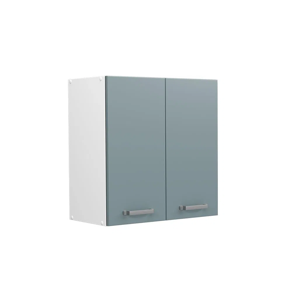 Vicco Pensile da cucina R-Line, Grigio-blu, 60 cm, per la libera combinazione all'interno di sistemi cucina modulari
